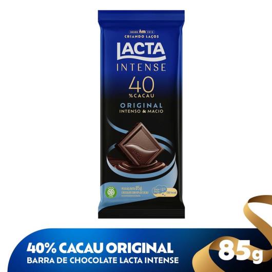 Chocolate Lacta Intense 40% cacau original 85g - Imagem em destaque