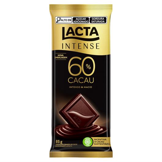 Chocolate 60% Cacau Original Lacta Intense Pacote 85g - Imagem em destaque