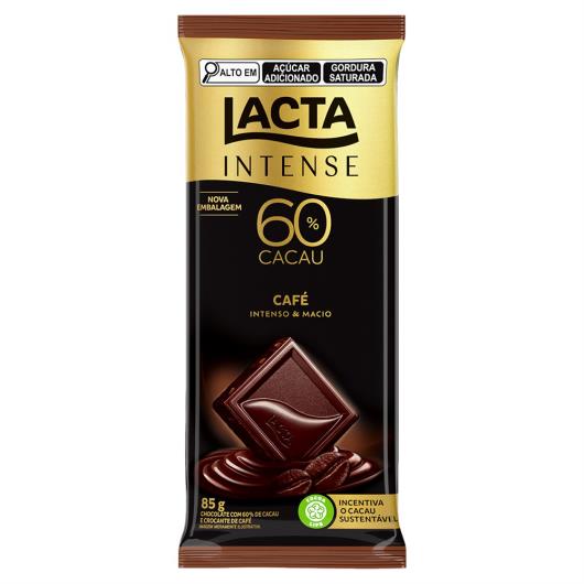 Chocolate 60% Cacau Café Lacta Intense Pacote 85g - Imagem em destaque
