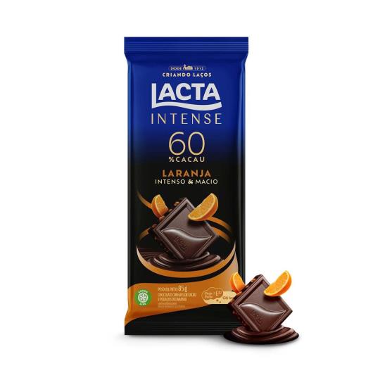 Chocolate 60% cacau laranja Intenso Lacta 85g - Imagem em destaque