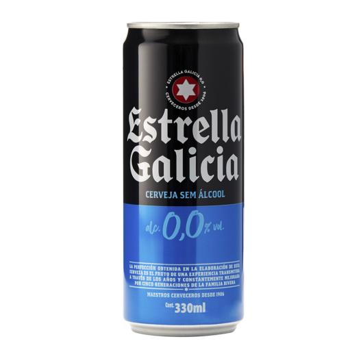 Cerveja Zero Álcool Estrella Galicia Lata 330ml - Imagem em destaque