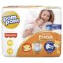 Fralda Descartável Infantil Pom Pom Derma Protek RN Pacote 18 Unidades