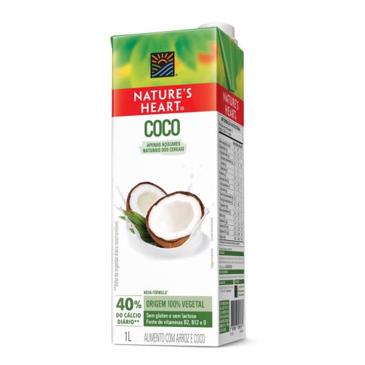 Bebida Vegetal NATURES HEART Coco e Arroz 1L - Imagem em destaque