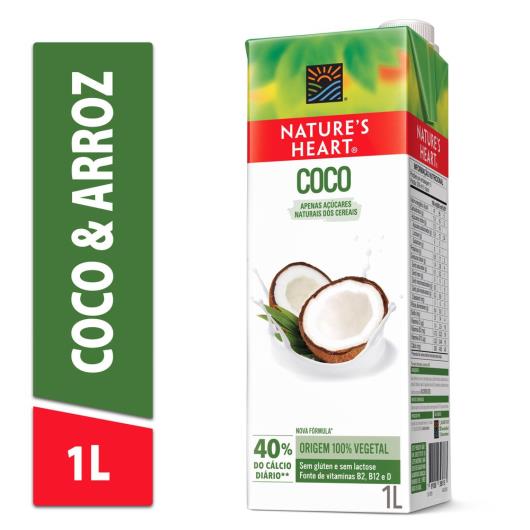 Bebida Vegetal NATURES HEART Coco e Arroz 1L - Imagem em destaque