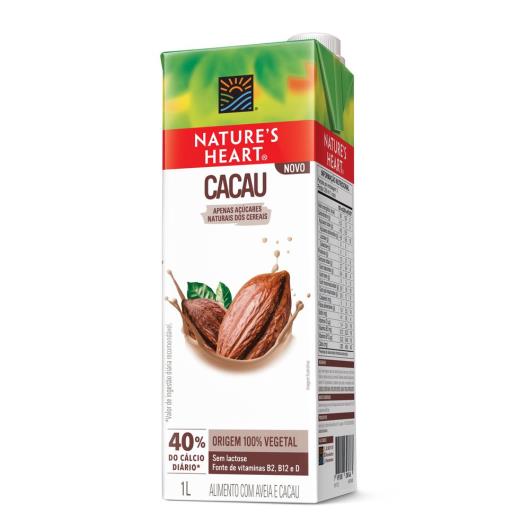 Bebida Vegetal NATURES HEART Cacau e Aveia 1L - Imagem em destaque