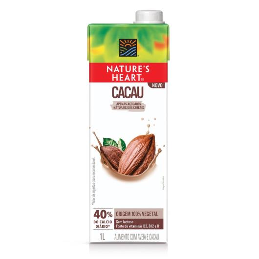 Bebida Vegetal NATURES HEART Cacau e Aveia 1L - Imagem em destaque