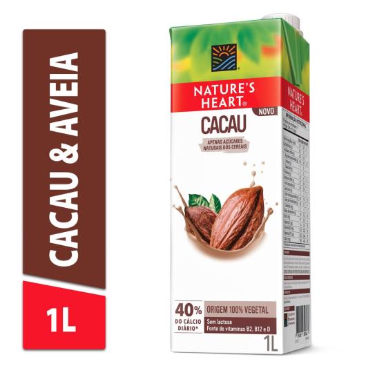 Bebida Vegetal NATURES HEART Cacau e Aveia 1L - Imagem em destaque