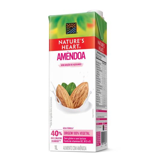 Bebida Vegetal NATURES HEART Amêndoa 1L - Imagem em destaque