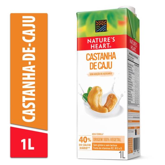 Bebida Vegetal NATURES HEART Castanha-de-Caju 1L - Imagem em destaque