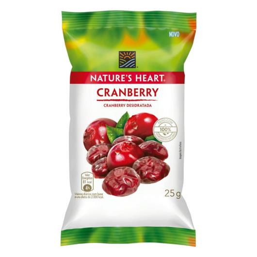 Snack NATURE'S HEART Cranberry 25g - Imagem em destaque