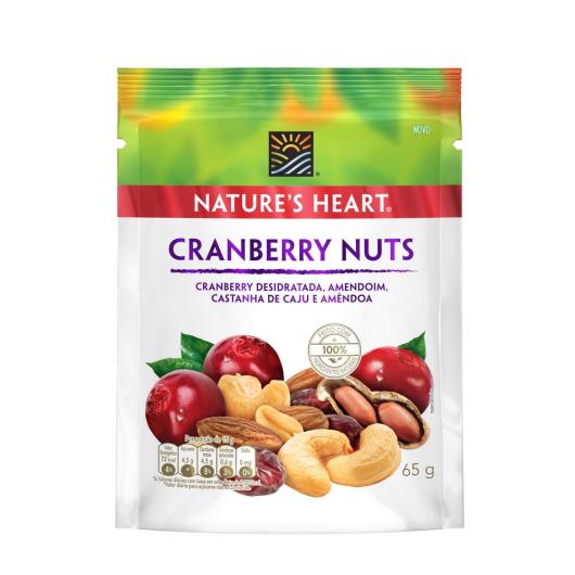 Snack NATURE'S HEART Cranberry Nuts 65g - Imagem em destaque