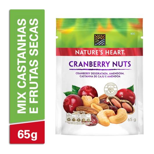 Snack NATURE'S HEART Cranberry Nuts 65g - Imagem em destaque