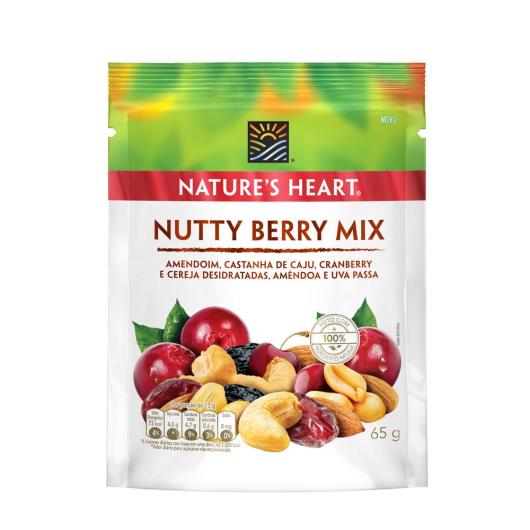 Snack NATURES HEART Nutty Berry Mix 65g - Imagem em destaque