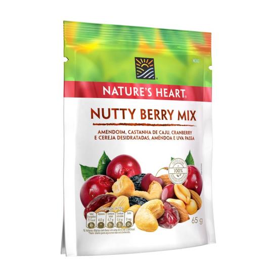 Snack NATURES HEART Nutty Berry Mix 65g - Imagem em destaque