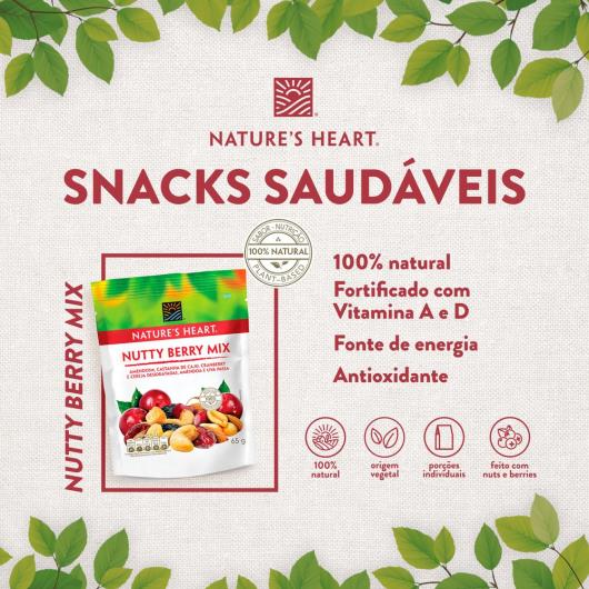 Snack NATURES HEART Nutty Berry Mix 65g - Imagem em destaque