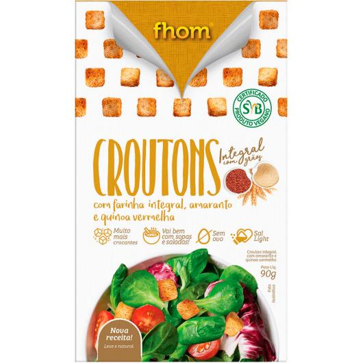 Croutons integral com grãos Fhom 90g - Imagem em destaque