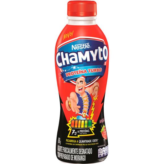 Iogurte de morango Proteína Turbo Chamyto 850g - Imagem em destaque