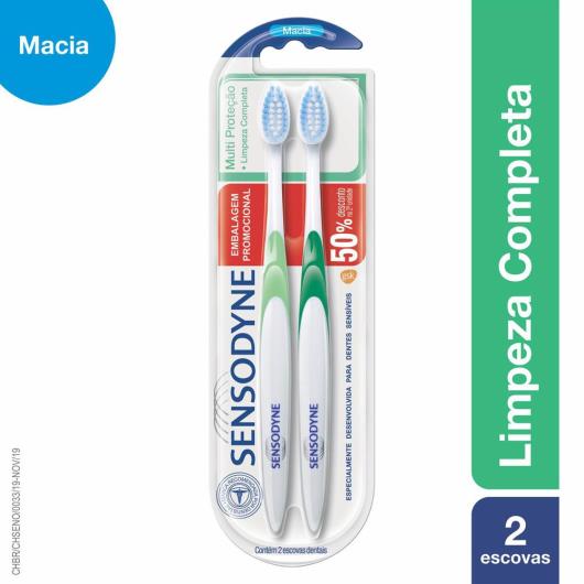 2 Escovas Dentais MultiProteção 50% de desconto na segunda unidade Sensodyne - Imagem em destaque