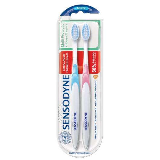 2 Escovas Dentais MultiProteção 50% de desconto na segunda unidade Sensodyne - Imagem em destaque