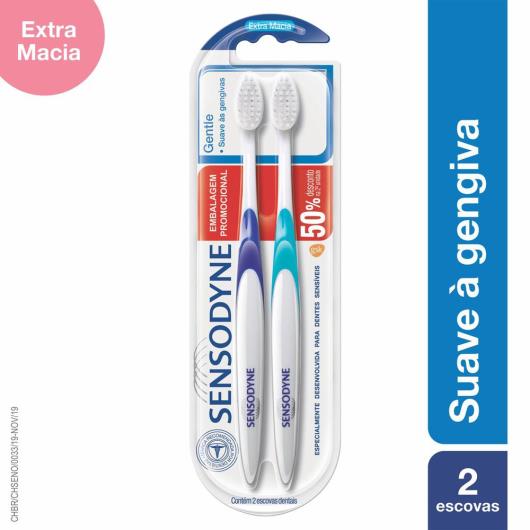 2 Escova Dental Gentle 50% de desconto na segunda unidade Sensodyne - Imagem em destaque