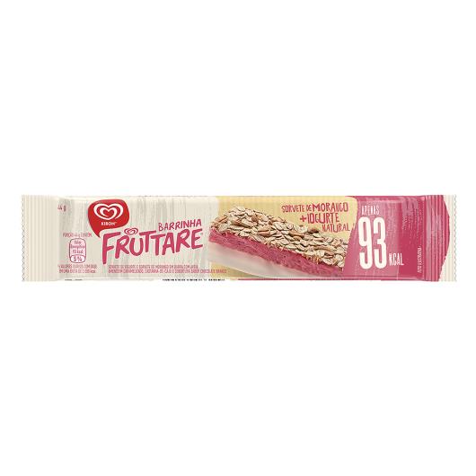 Sorvete Morango e Iogurte Natural Kibon Fruttare Barrinha 44g - Imagem em destaque