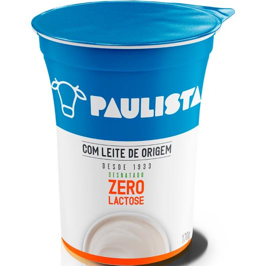 Iogurte Desnatado zero lactose Paulista 170g - Imagem em destaque