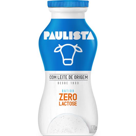 Leite fermentado zero lactose Batido Paulista 170g - Imagem em destaque