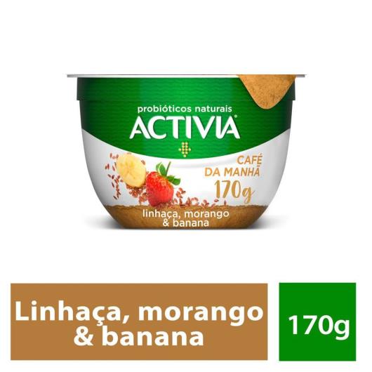 Activia Café da Manhã Morango, Banana e Linhaça 170g - Imagem em destaque