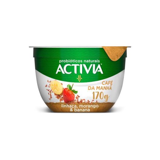 Activia Café da Manhã Morango, Banana e Linhaça 170g - Imagem em destaque