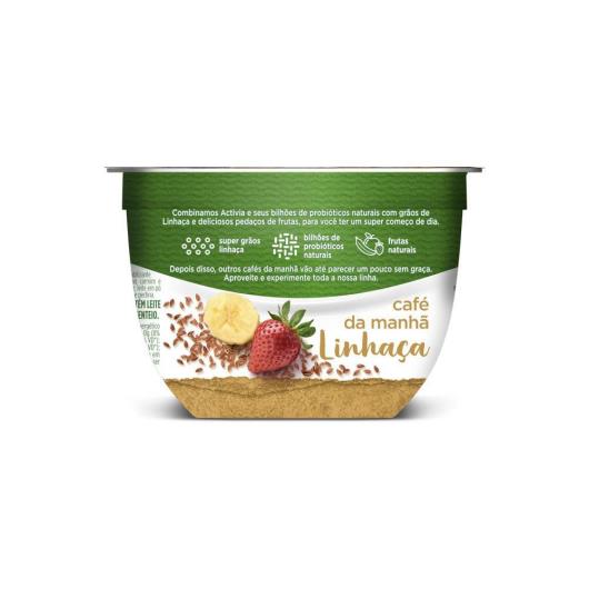 Activia Café da Manhã Morango, Banana e Linhaça 170g - Imagem em destaque