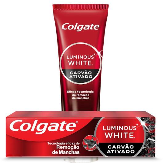 Creme Dental Clareador Colgate Luminous White Carvão Ativado 70g - Imagem em destaque