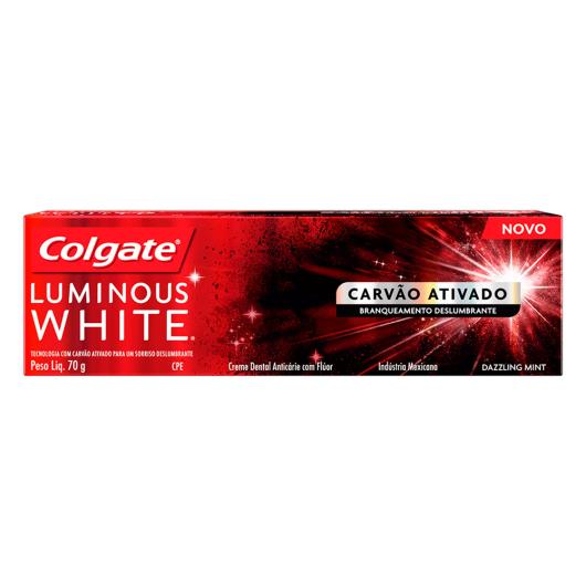 Creme Dental Carvão Ativado Dazzling Mint Colgate Luminous White Caixa 70g - Imagem em destaque