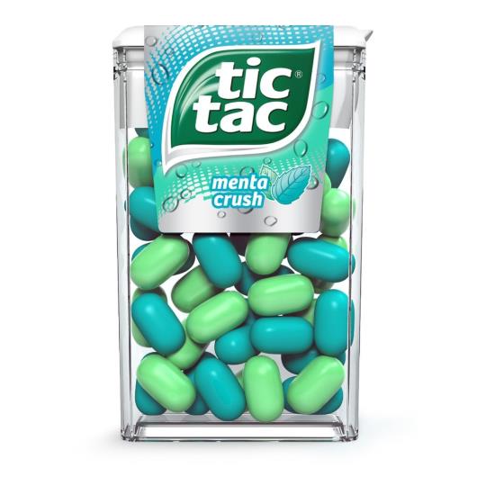 TIC TAC PASTILHAS SABOR MENTA CRUSH 16G - Imagem em destaque