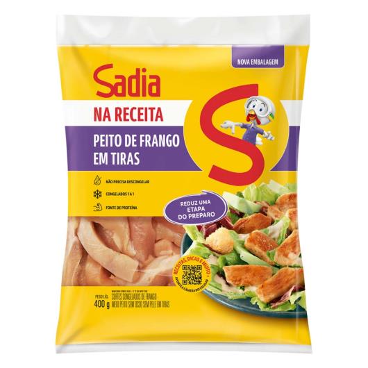 Peito de Frango em Tiras Sadia Congelado Pacote 400g - Imagem em destaque