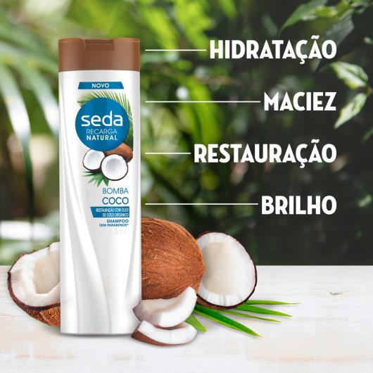 Shampoo bomba coco Seda 325ml - Imagem em destaque