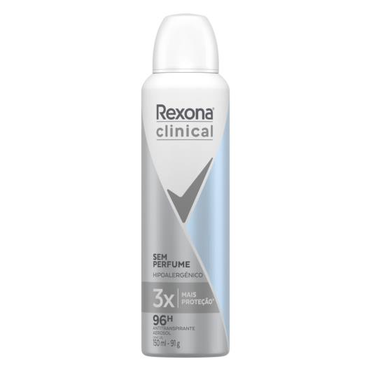 Antitranspirante Aerosol Rexona Clinical Sem perfume 150ml - Imagem em destaque