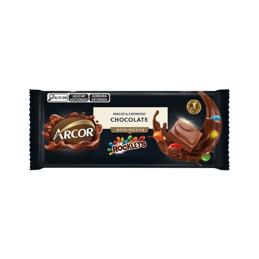 Chocolate ao Leite Rocklets Arcor 80g - Imagem em destaque