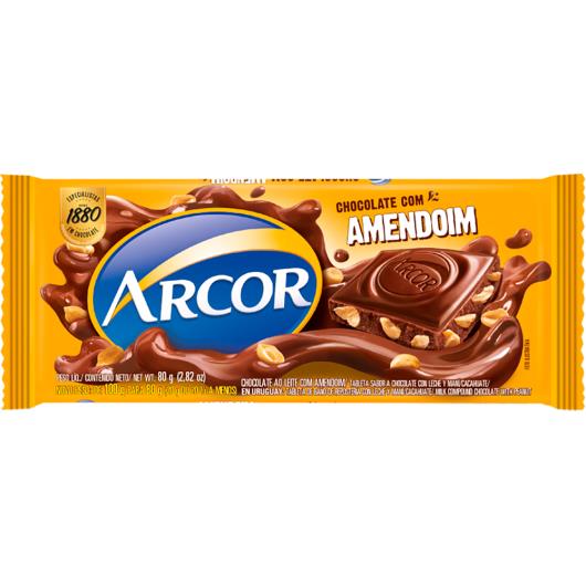 Chocolate de amendoim Arcor 80g - Imagem em destaque