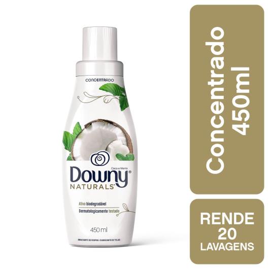 Amaciante concentrado coco e menta Naturals Downy 450ml - Imagem em destaque