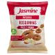 Biscoito Rosquinha Vegano Integral Maçã e Banana Jasmine Pacote 120g - Imagem 7896283000874.png em miniatúra