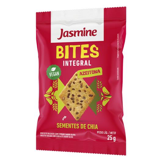 Biscoito Integral Azeitona Jasmine Bites Pacote 25g - Imagem em destaque