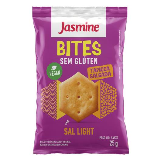 Biscoito de Tapioca Salgada sem Glúten Jasmine Bites Pacote 25g - Imagem em destaque