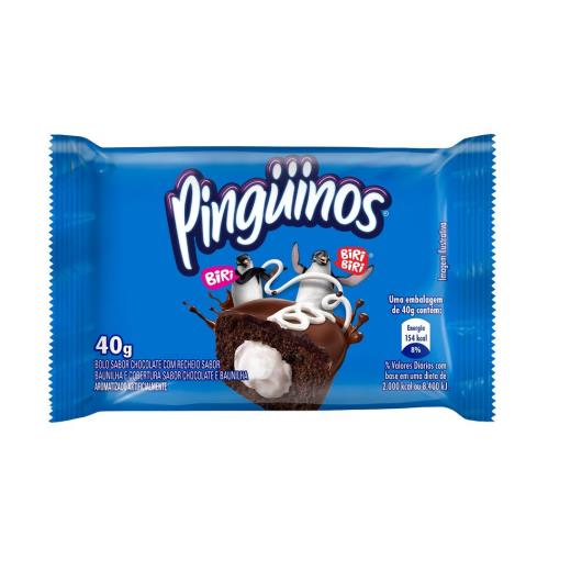 Bolo de Chocolate com recheio de Baunilha Pinguinos 40g - Imagem em destaque