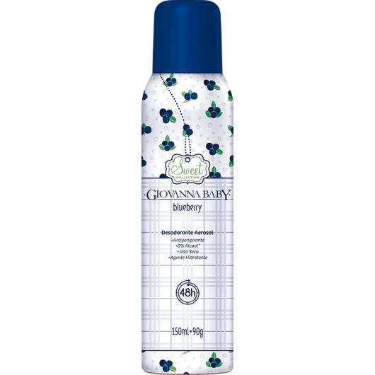 Desodorante aerosol Blueberry Giovanna Baby 150ml - Imagem em destaque