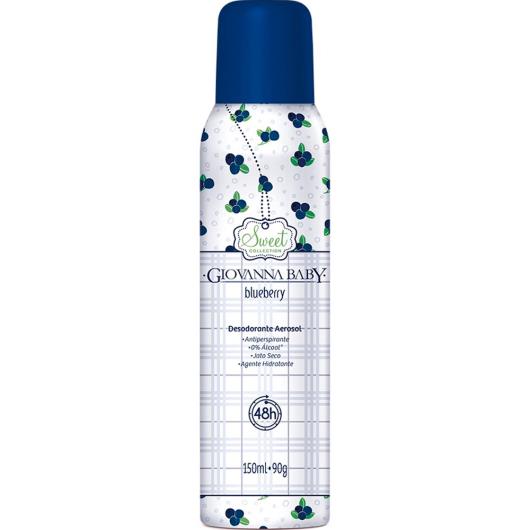 Desodorante aerosol Blueberry Giovanna Baby 150ml - Imagem em destaque