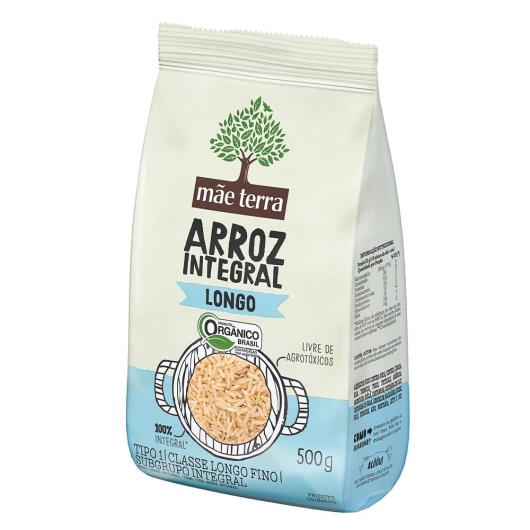 Arroz Integral Longo Orgânico Tipo 1 Mãe Terra Pacote 500g - Imagem em destaque