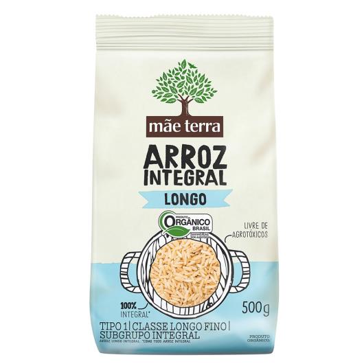 Arroz Integral Longo Orgânico Tipo 1 Mãe Terra Pacote 500g - Imagem em destaque