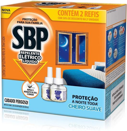 SBP Repelente Elétrico Líquido Cheiro Suave 50% grátis 2ª unidade 35ml - Imagem em destaque