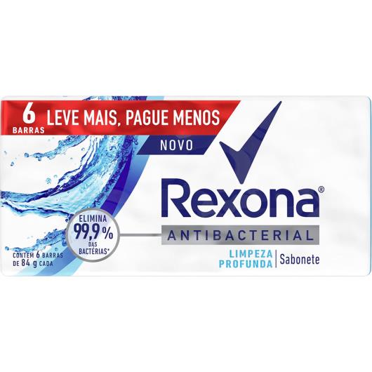 Sabonete em barra antibacteriano limpeza profunda leve + pague - Rexona 504g - Imagem em destaque