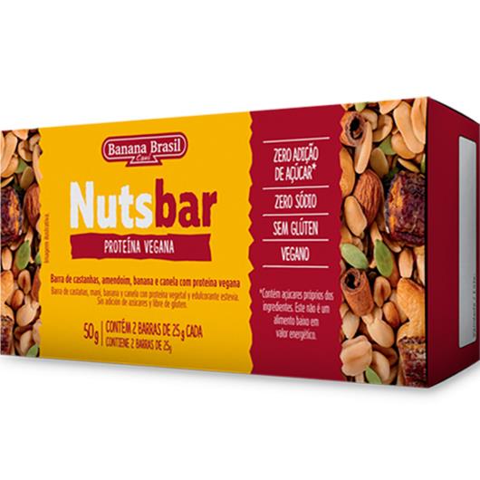 Barra Frutas proteina vegana castanha NutsBar 50g - Imagem em destaque